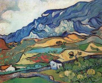 Paisaje de montaña de Les Alpilles cerca del sur de Reme Vincent van Gogh Pinturas al óleo